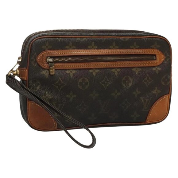 LOUIS VUITTON Monogram Marly Dragonne GM Clutch Bag - Picture 1 of 15